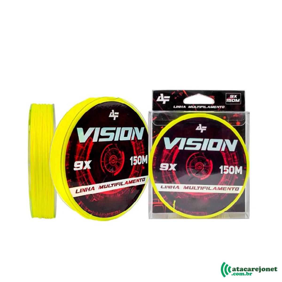 Linha Multifilamento Vision 9X 0,23mm x 150m Yellow - Albatroz