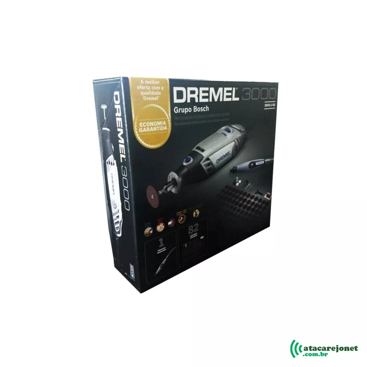 Dremel Micro Retífica 3000 Kit 82 Acessórios 220V - Bosch