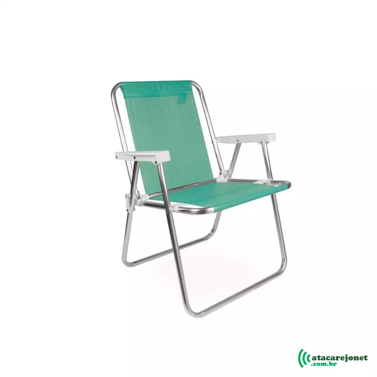 Cadeira Alumínio Alta Dobrável 110kg Sannet Verde - Mor