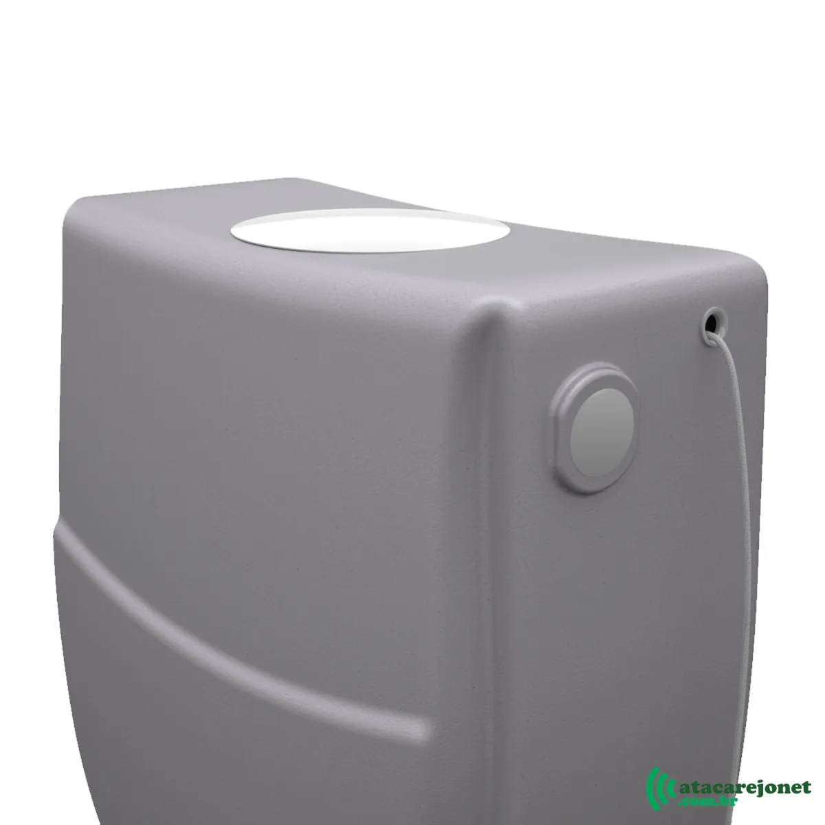 Caixa Descarga Plástica Cinza 6 a 9 litros Regulável Inova - Metasul