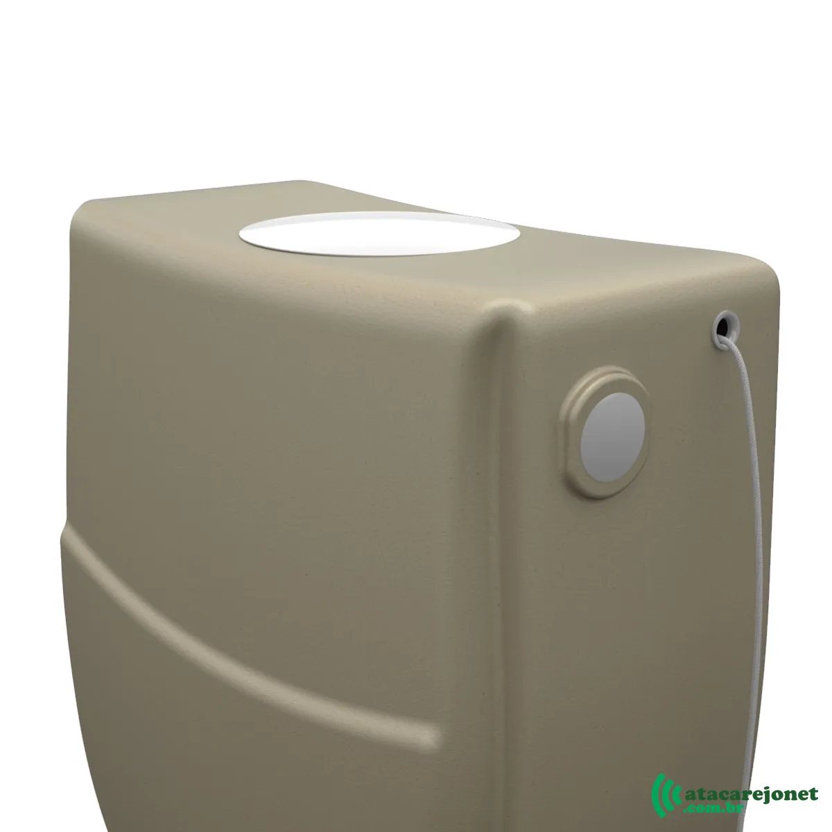 Caixa Descarga Plástica Bege 6 a 9 litros Regulável Inova - Metasul