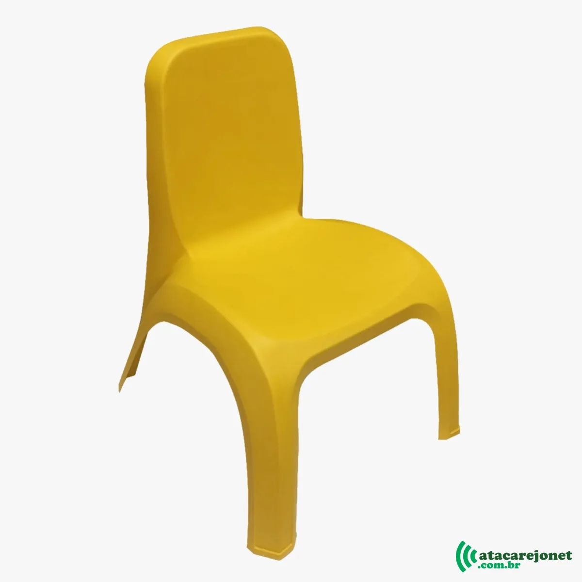 Cadeira Plástica Infantil Amarela - Gibafer